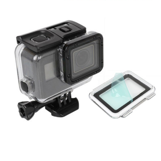 台南現貨 gopro 5 6 7 可觸控 防水殼 45米 潛水殼 防水殼 gopro7 silver white 玩雪