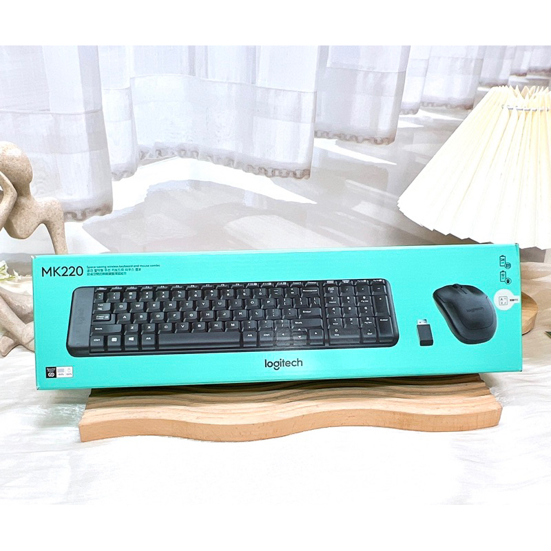 超級熱銷 羅技 無線鍵盤滑鼠組 MK220 有注音 電競滑鼠鍵盤 MK220 羅技 商品
