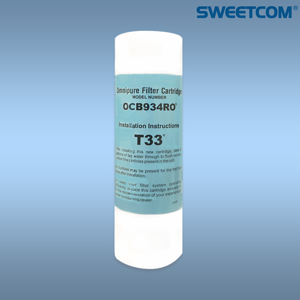 【思維康SWEETCOM】 OMNIPURE美國進口 大T33顆粒活性碳濾心-OCB934RO