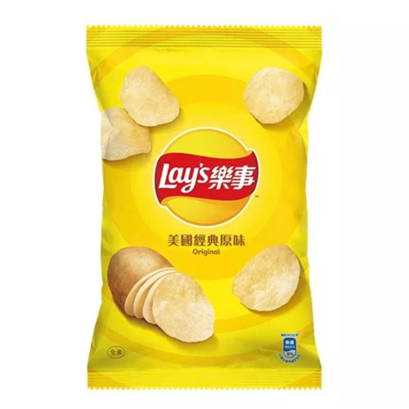 Lay’s樂事美國經典原味洋芋片、岩燒海苔口味洋芋片85g