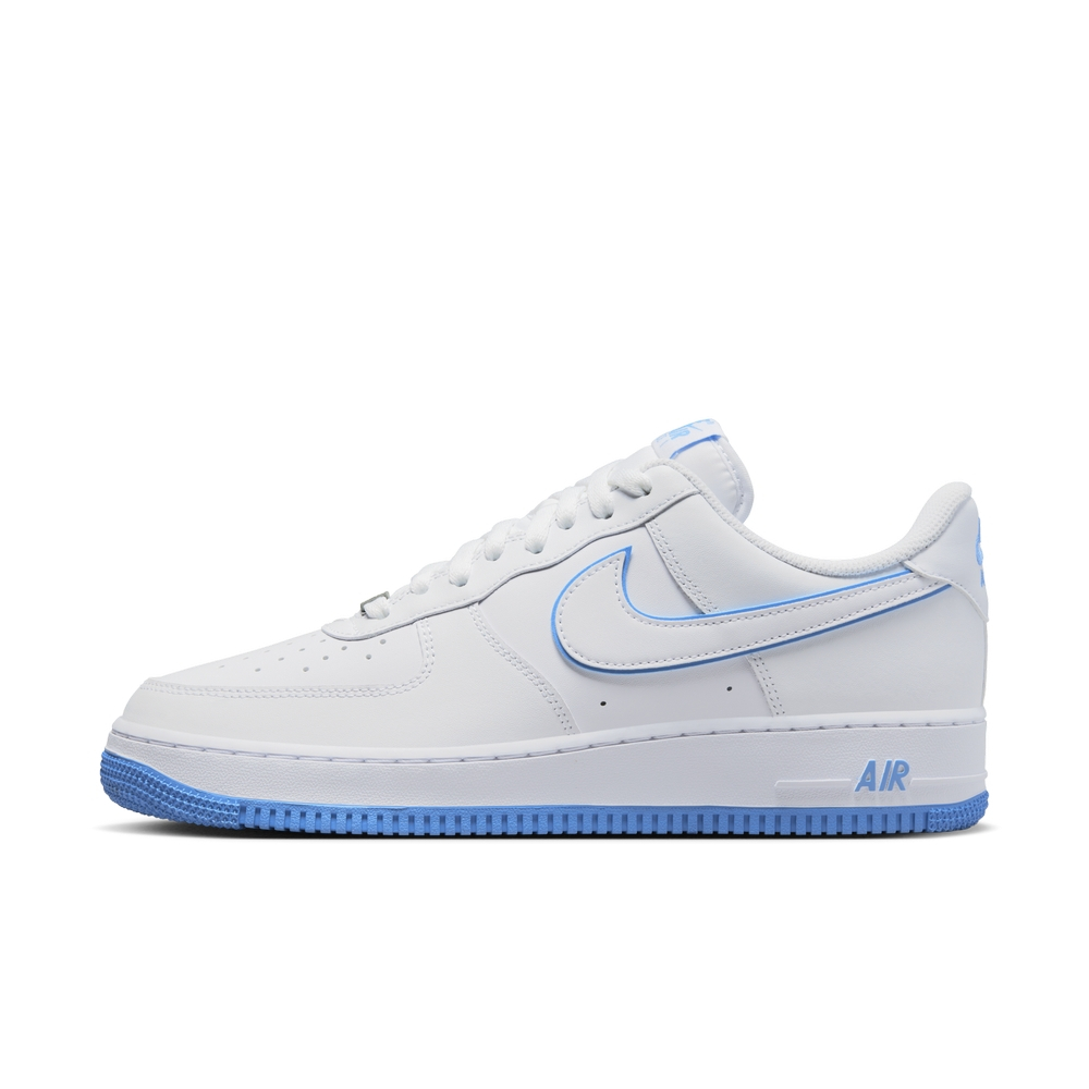 NIKE AIR FORCE 1 07 男運動休閒鞋-白藍-DV0788101