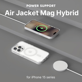 POWER SUPPORT│iPhone 15 全系列 Air Jacket Mag Hybrid│MagSafe保護殼