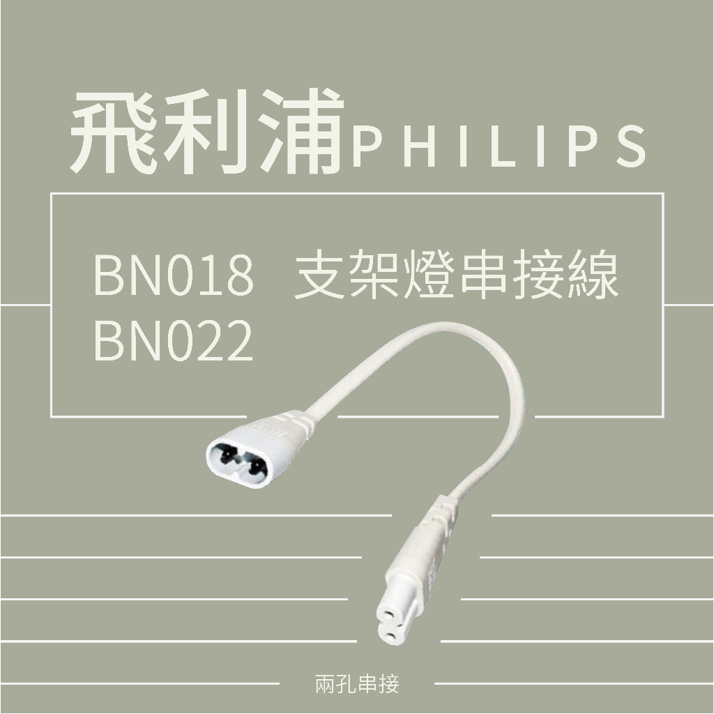 【 飛利浦經銷商 】BN018/022支架燈串接線
