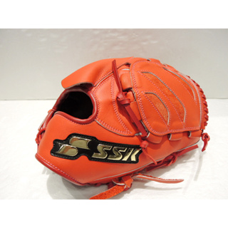 日本品牌 SSK 高級牛皮 全牛皮 棒壘球 投手手套 紅 (DWG3423P) 附贈手套袋