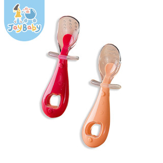 JOYBABY 禾果 2入副食品湯匙 矽膠湯匙 寶寶餐具 果泥勺 矽膠勺