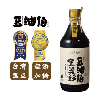 【豆油伯】金美好無新增糖釀造醬油6入組(500mlx6瓶)