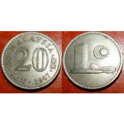 【全球郵幣】馬來西亞 1967年 50sen MALAYSIA coin AU