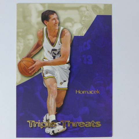 ~Jeff Hornacek/霍納塞克/死光槍~1996年SKYBOX Triple.NBA特殊卡