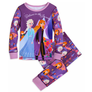 預購🚀純棉正貨🚀美國迪士尼 Frozen 公主 睡衣 童裝 兒童 冰雪奇緣 艾莎公主安娜 長袖睡衣 長褲