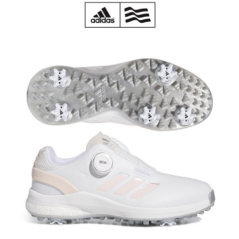 adidas W EQT BOA 24 女鞋 #IF3051 ,白/珊瑚 有釘鞋