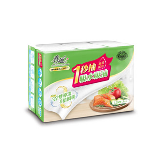 春風 抽取式廚房紙巾 一秒抽(120抽/3包/8串/箱)