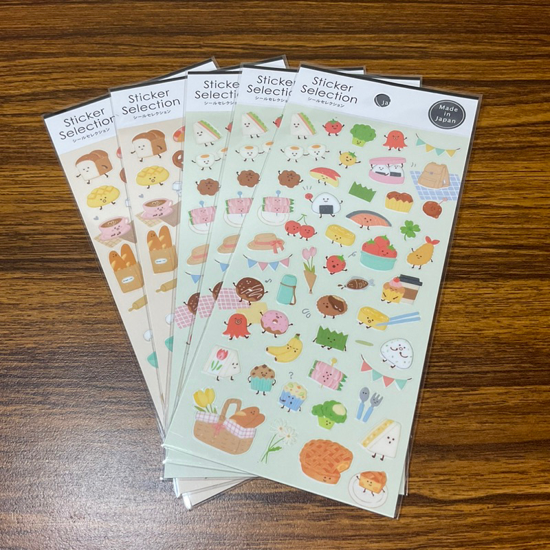 【全新】 日本GAIA friendly food 友好的食物系列  輕食 麵包 手帳 貼紙