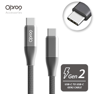 Opro9【Type-C to Type-C】Gen2高功率 高速傳輸快充線 iphone15適用 100W