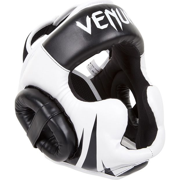 《硬派運動》Venum "競爭者頭盔-白黑" 拳擊 對打 泰拳 踢拳擊 綜合格鬥 武術健身 運動護具 比賽專用