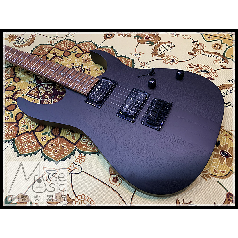 【苗聲樂器Ibanez旗艦店】Ibanez Standard RGRT421 反頭黑色無搖座電吉他