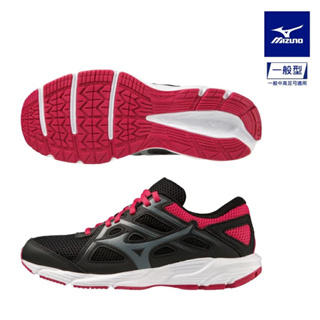 (元二商店）MIZUNO SPARK 8 一般型女款慢跑鞋運動鞋 輕量 透氣 黑/ 紅 K1GA230471 美津濃