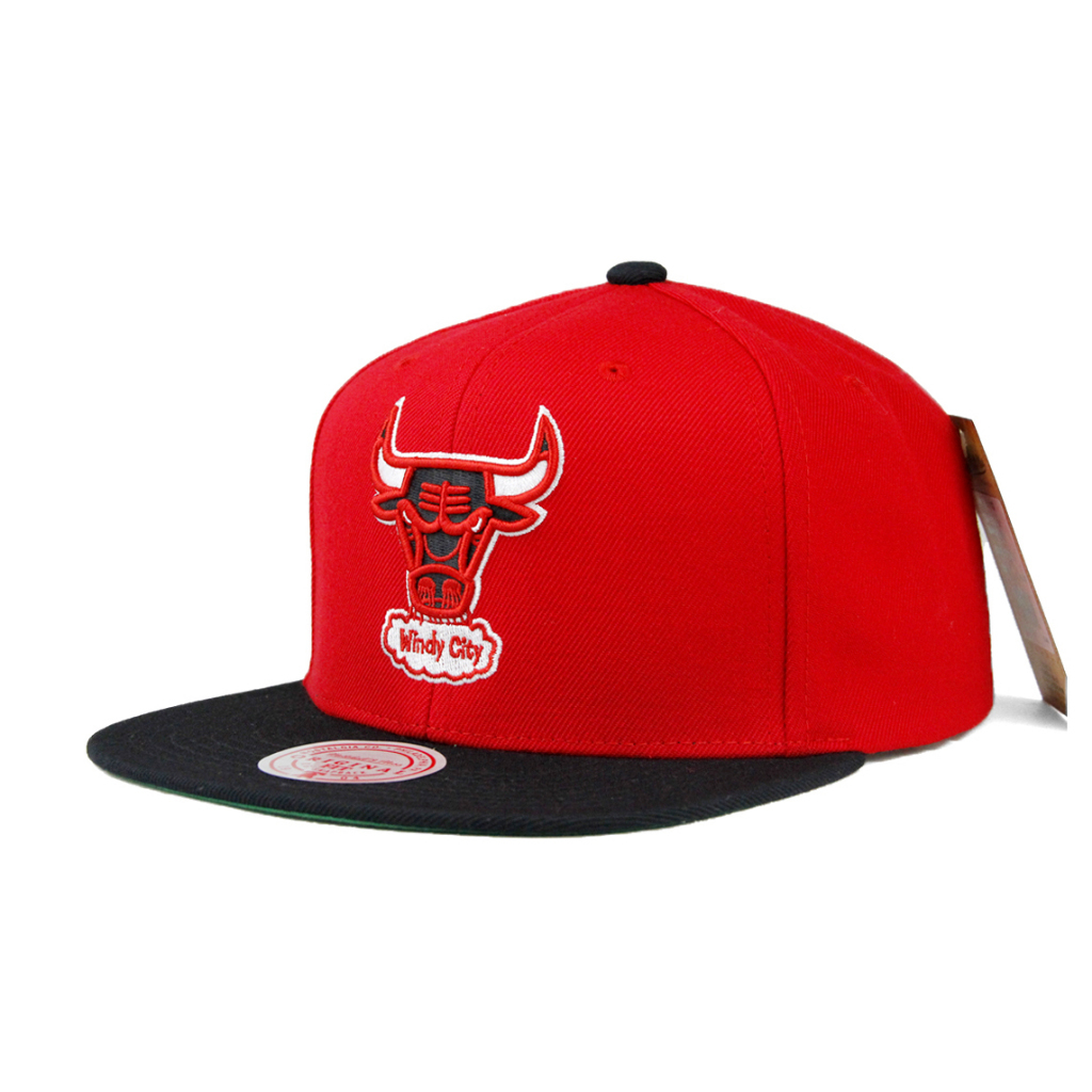 【Mitchell & Ness】NBA 芝加哥 公牛 活力紅 雙色 棒球帽 復古【ANGEL NEW ERA】