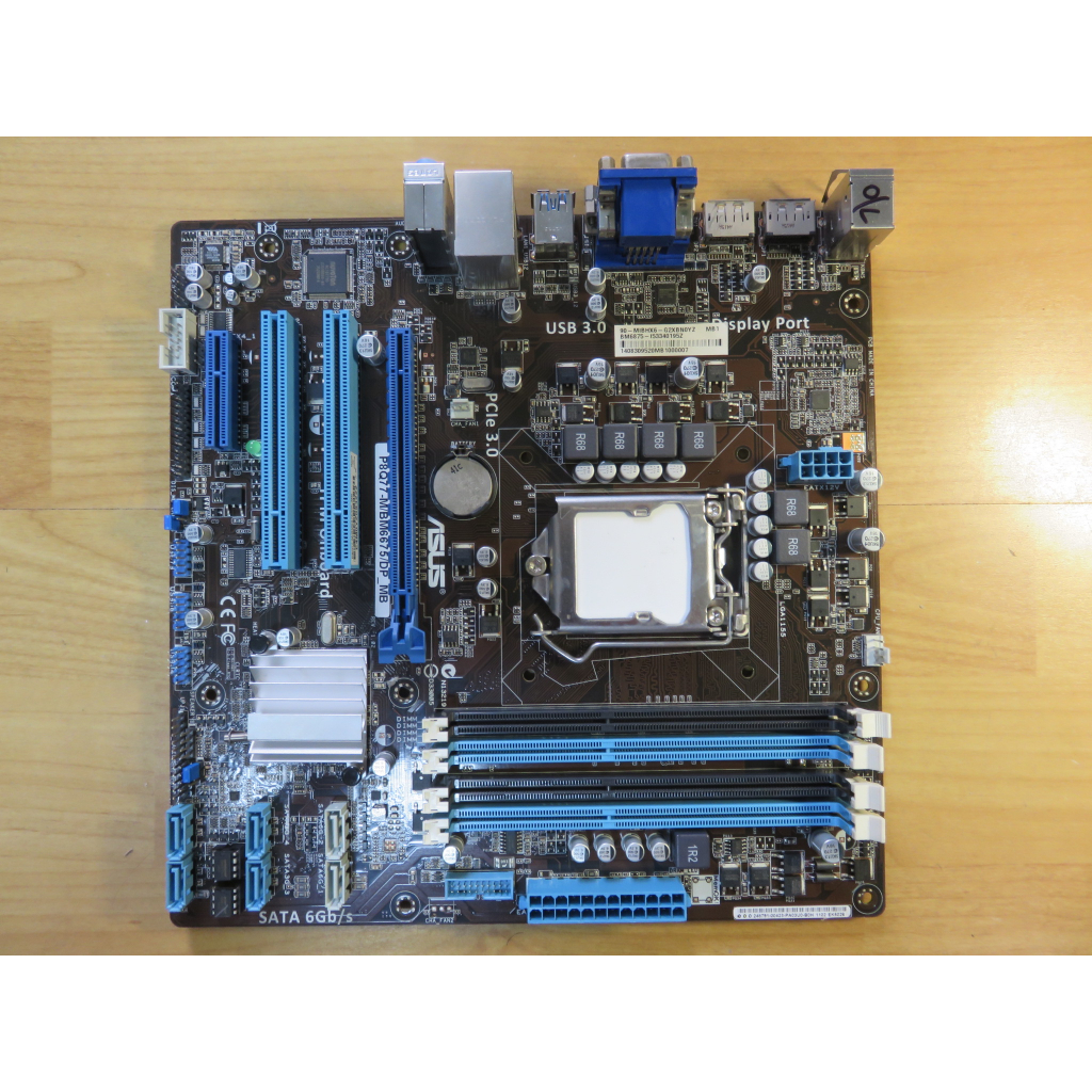 A.1155主機板-華碩 P8Q77-M/BM6675/DP_MB DDR3雙通道 i7 i5 i3 USB直購價430