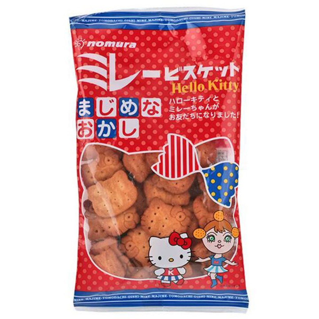 【三歲選物】日本野村美樂HELLO KITTY小圓餅乾100g
