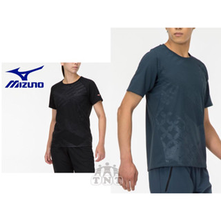 《TNT運動廣場》MIZUNO 美津濃 男/女 印花 排汗衣 短袖上衣 32MA202011 / 32MA231009