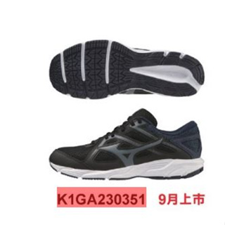 【一軍棒球專賣店】MIZUNO 美津濃 男慢跑鞋 黑深藍K1GA230351(1680)