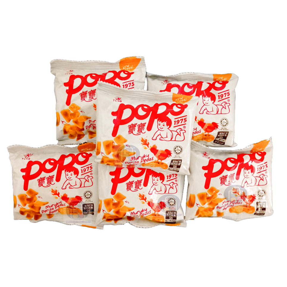 [獨享包] 馬來西亞 寶寶 辣雞豆餅 / 魚肉豆餅 / 甜辣魚肉豆餅 單包裝12g 試吃包隨身包 POPO Muruku