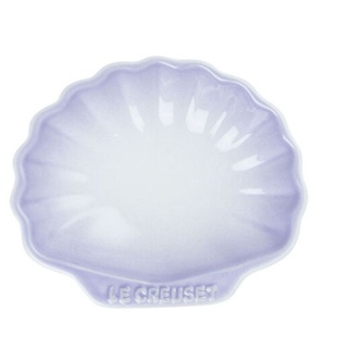 Le Creuset瓷器貝殼盤(小)(淡粉紫)