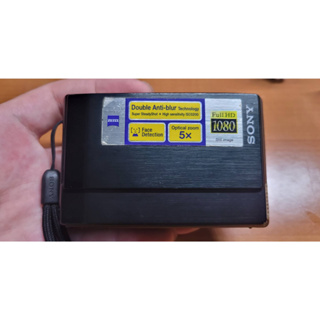 黑 Sony Cybershot DSC-T100復古CCD卡片數位相機 小紅書 (全新電池)