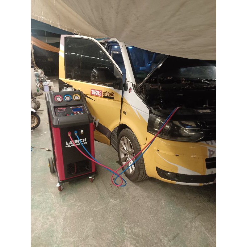 汽車冷氣管路清洗循環過濾冷媒冷凍油更換