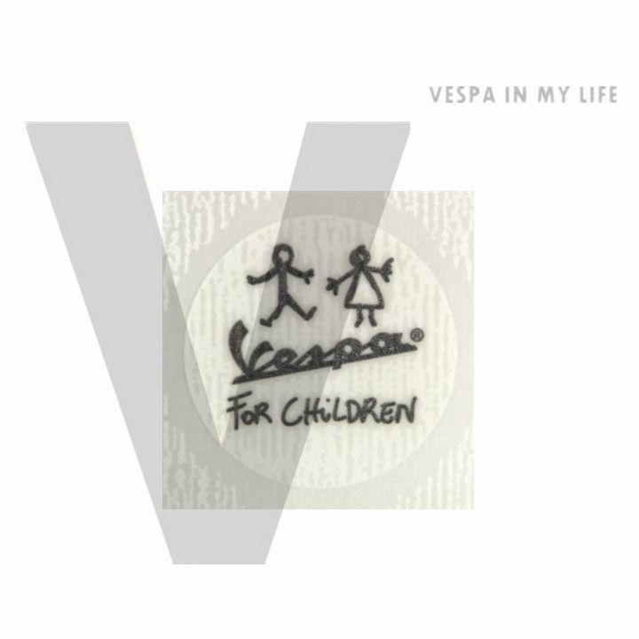 【偉士精品店】VESPA "For Children" 字樣貼紙 小朋友 手套箱貼紙