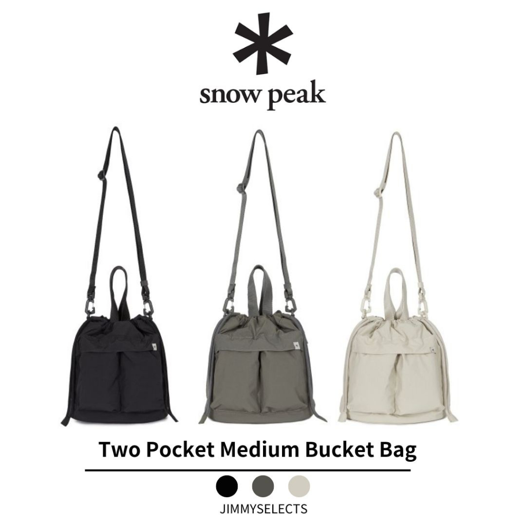 【吉米.tw】韓國代購 Snow Peak 雪諾必克 Two Pocket Medium 雙口袋 側背 水桶包 SEP