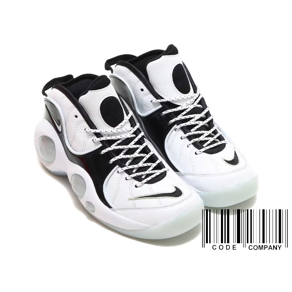 =CodE= NIKE AIR ZOOM FLIGHT 95 漆皮籃球鞋(白黑) DV0820-100 PENNY 男女