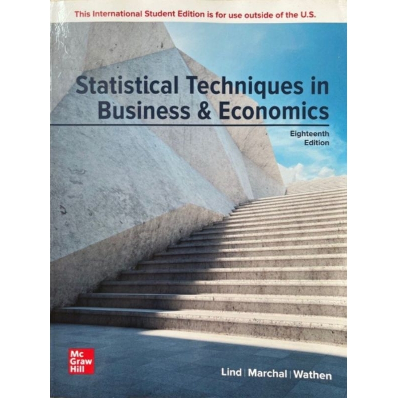 Statistical Techniques in Business &amp; Economics