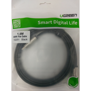 【多買享折扣】綠聯 1.5M HDMI 2.0傳輸線 FLAT版 黑色 UGREEN 10251 Black