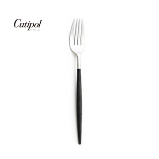 【Cutipol】MIO系列-黑柄霧面不鏽鋼-22.5cm主餐叉 葡萄牙手工餐具