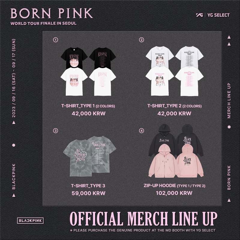 blackpink 首爾場週邊 衣服 現貨