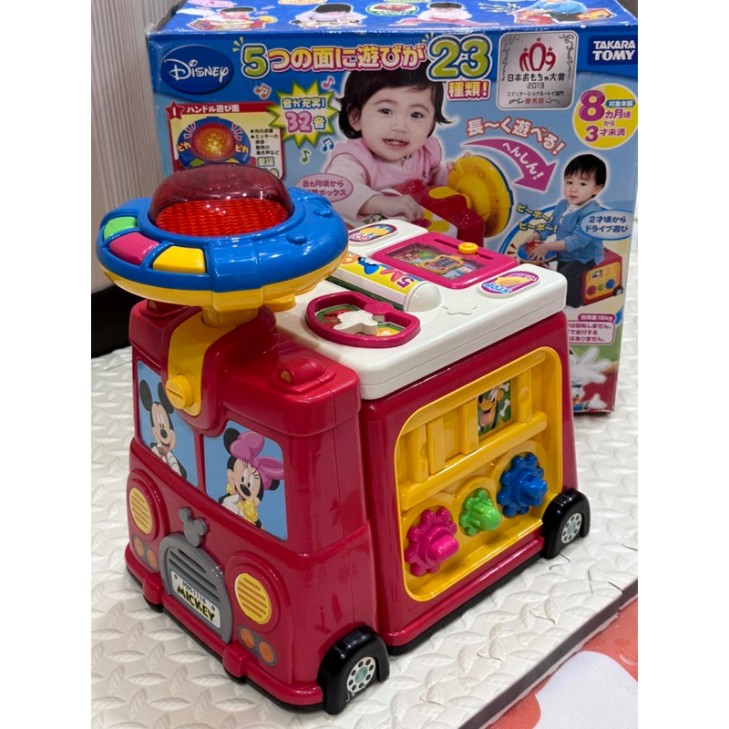 （二手玩具）TAKARA TOMY 米奇米妮噗噗變身車 Disney 迪士尼 幼兒 多功能 寶寶玩具車 變身遊戲車