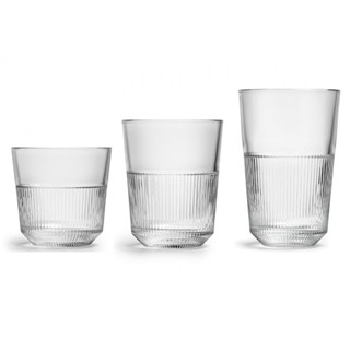 伴桌｜ Libbey RAYO可疊線條冷飲杯 ( CL-928693 冰咖啡杯 調酒杯 紅茶杯 韓系玻璃杯 )
