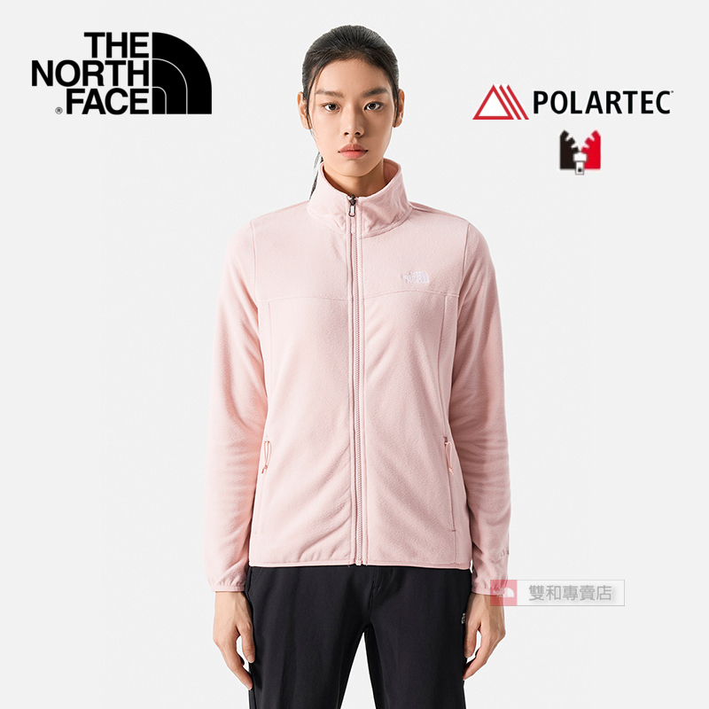 -滿3000免運-[雙和專賣店] THE NORTH FACE 女 保暖刷毛外套/可套接/81SR/粉色