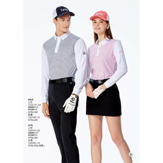 Lynx Golf 男女款吸濕排汗衫 #1532101-68男款 ,1532151-83女款, 印花長袖Polo衫