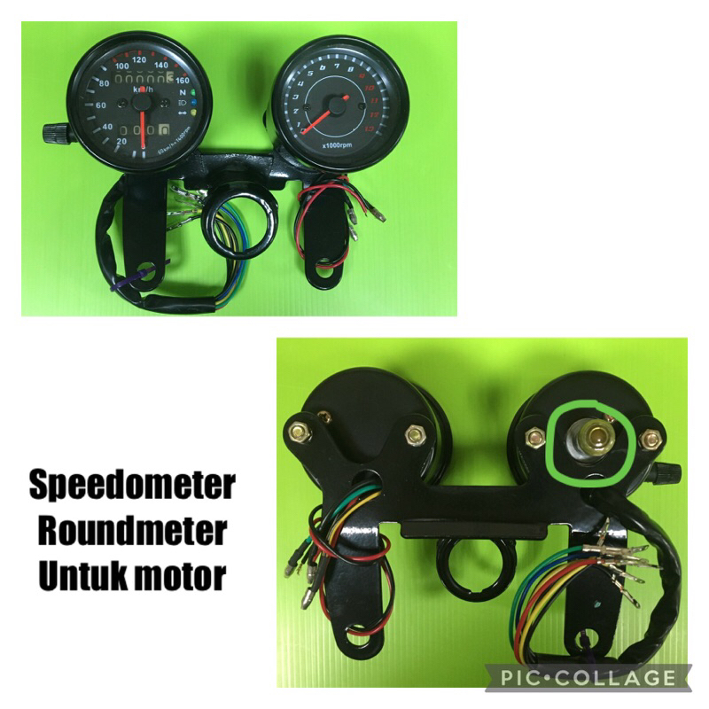 Dua speedometer roundmeter motor