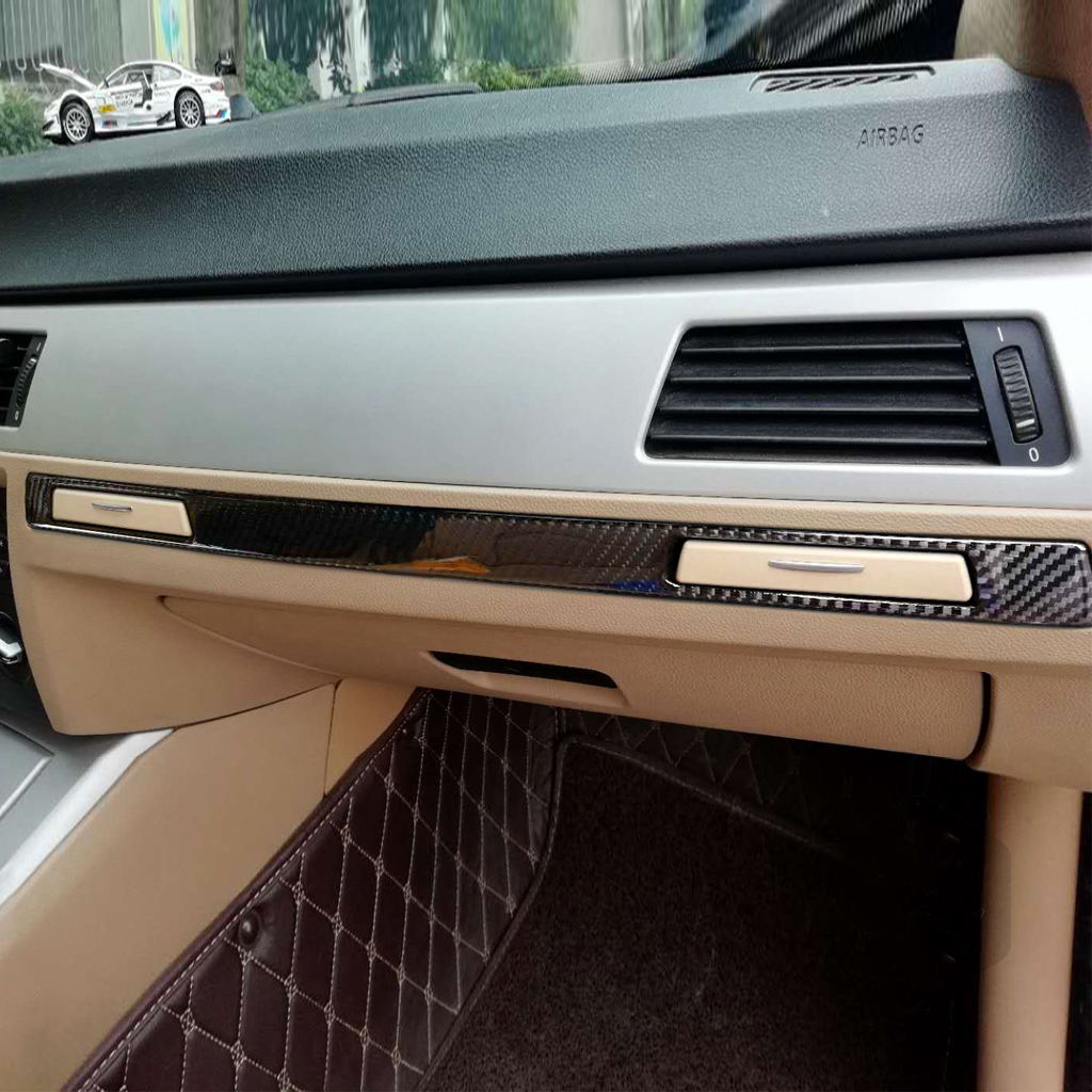 台灣出貨 BMW E90 E92 M3 卡夢 副駕駛水杯架 裝飾框 寶馬 3系 水杯條 碳纖維 內飾貼
