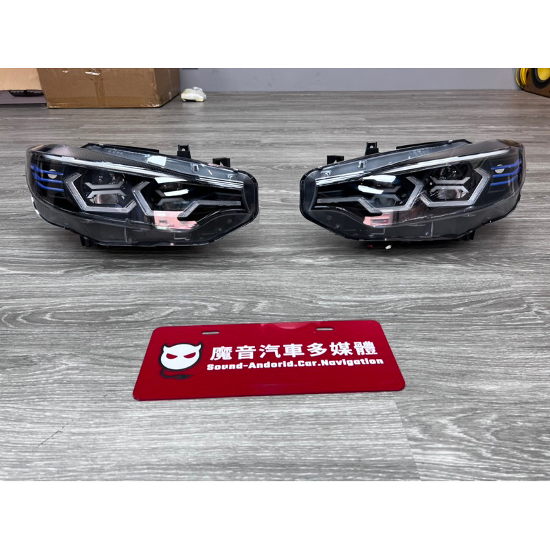 【魔音】寶馬 Bmw F32 F36 F80 F82 四系 類OSS LED激光大燈 勺子 雙色可變 四進八遠 碳纖維燈