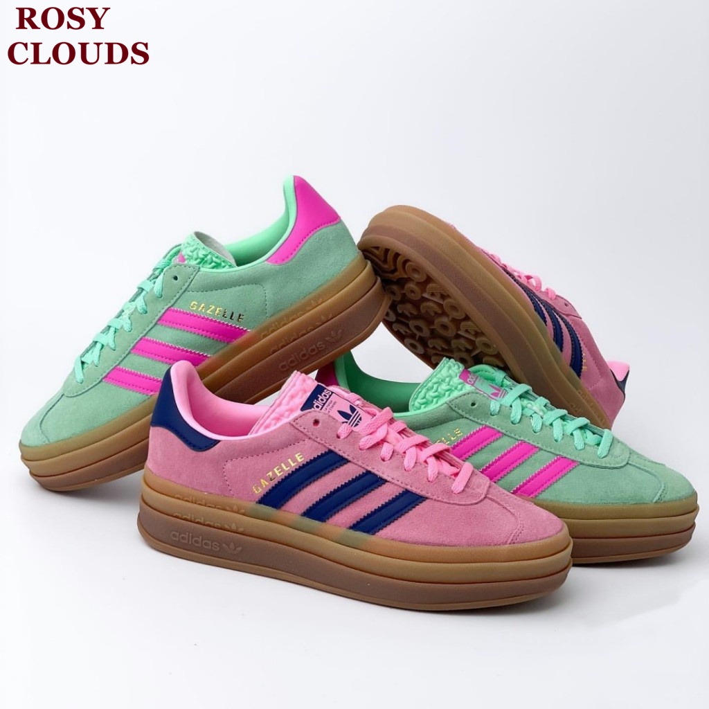 Adidas Originals Gazelle Bold 粉色 綠色 焦糖底 厚底 板鞋 H06125 H06122