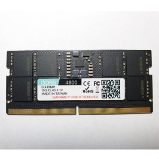 DDR5 4800 16G/筆記型電腦記憶體/臺灣製造/記憶體/SODIMM(免運)