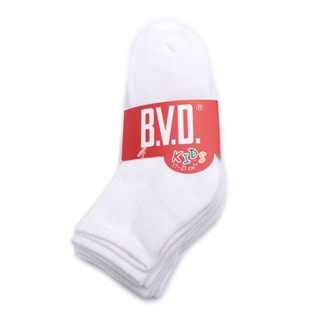 BVD 毛巾厚底襪 3入組 白 童