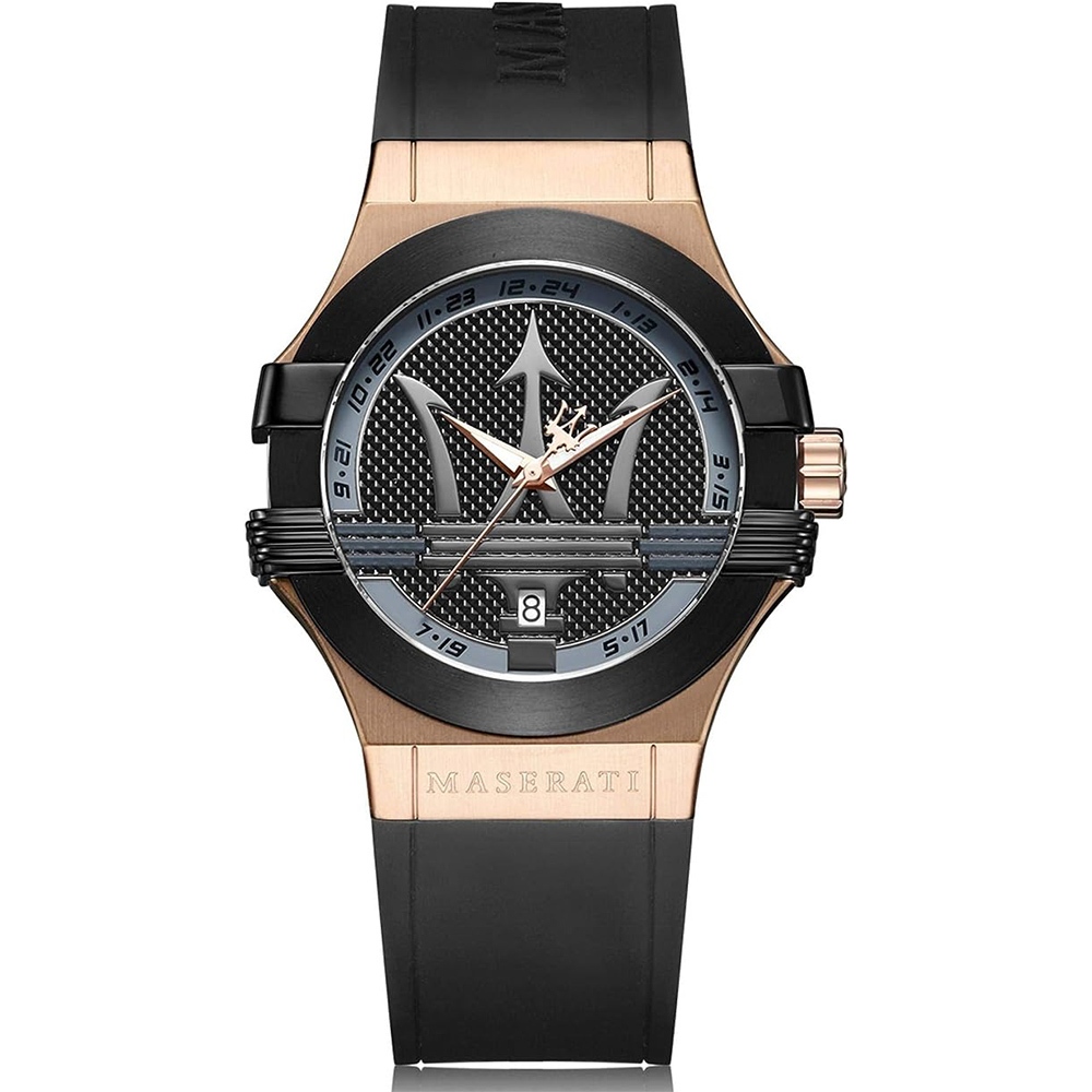 【WANgT】MASERATI 瑪莎拉蒂 三針三叉戟超跑皮造型腕錶R8851108002(霸氣三叉戟錶面)