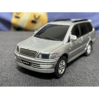 少見小改款版本三菱原廠模型車savrin 1/43 塑膠製回力模型車
