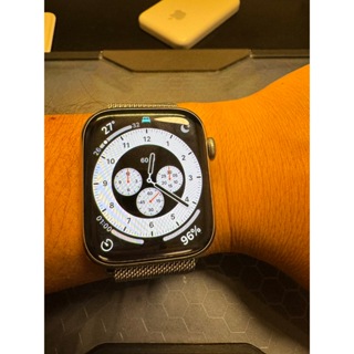 降價Apple Watch S7 45mm 不鏽鋼 銀色 手錶