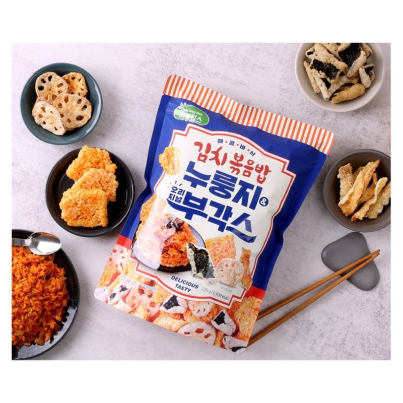韓國泡菜綜合鍋巴餅乾220g